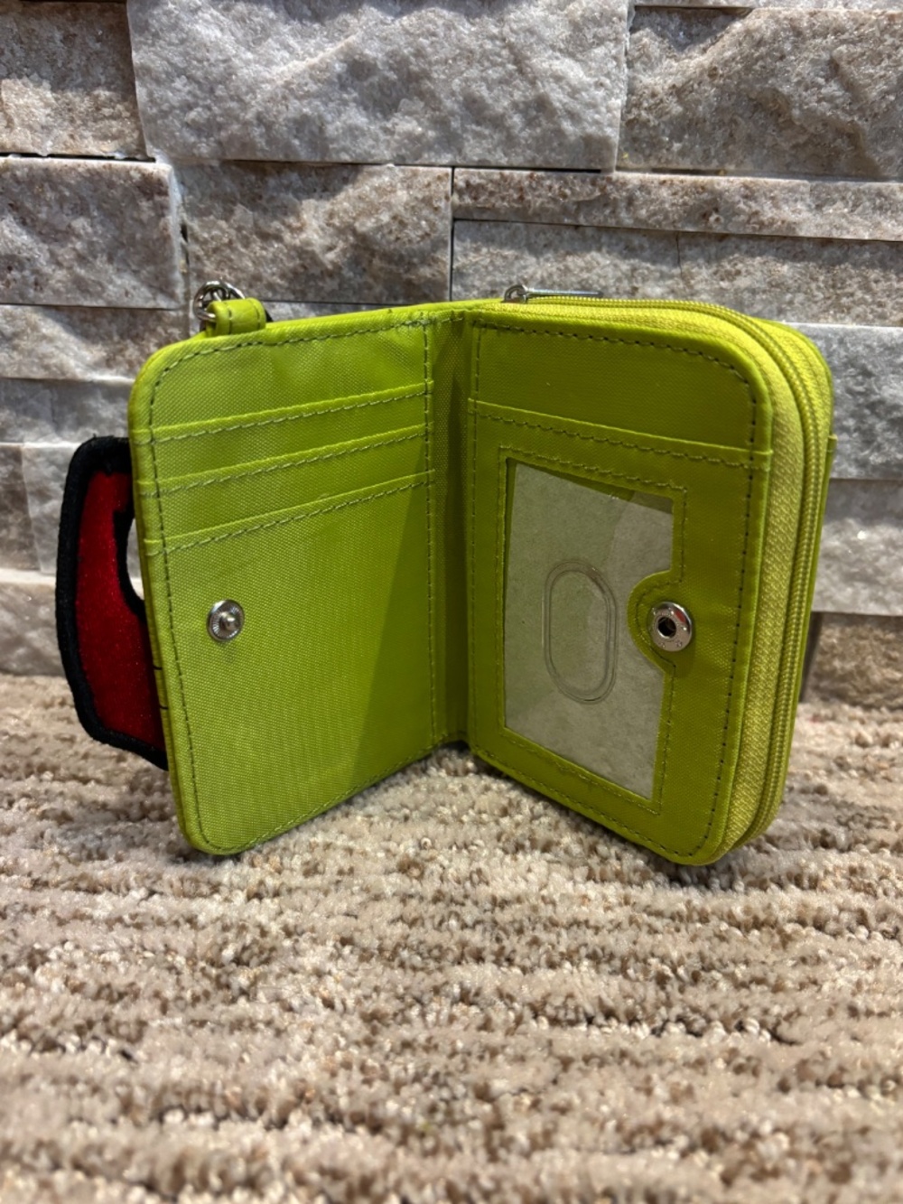 Dr. Seuss’ The Grinch Plush Tote Bag & Wallet Set - Officially Licensed - Picture 14 of 16